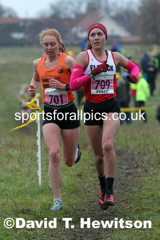 Senior women, 2021 North Eastern Cross Country Championships, Sedgefield. Photo: David T. Hewitson/Sports for All Pics